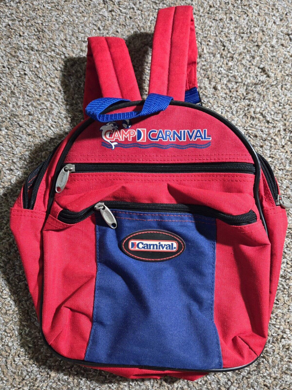3 Piece Red And Blue  Camp Carnival Luggae Set Wheels