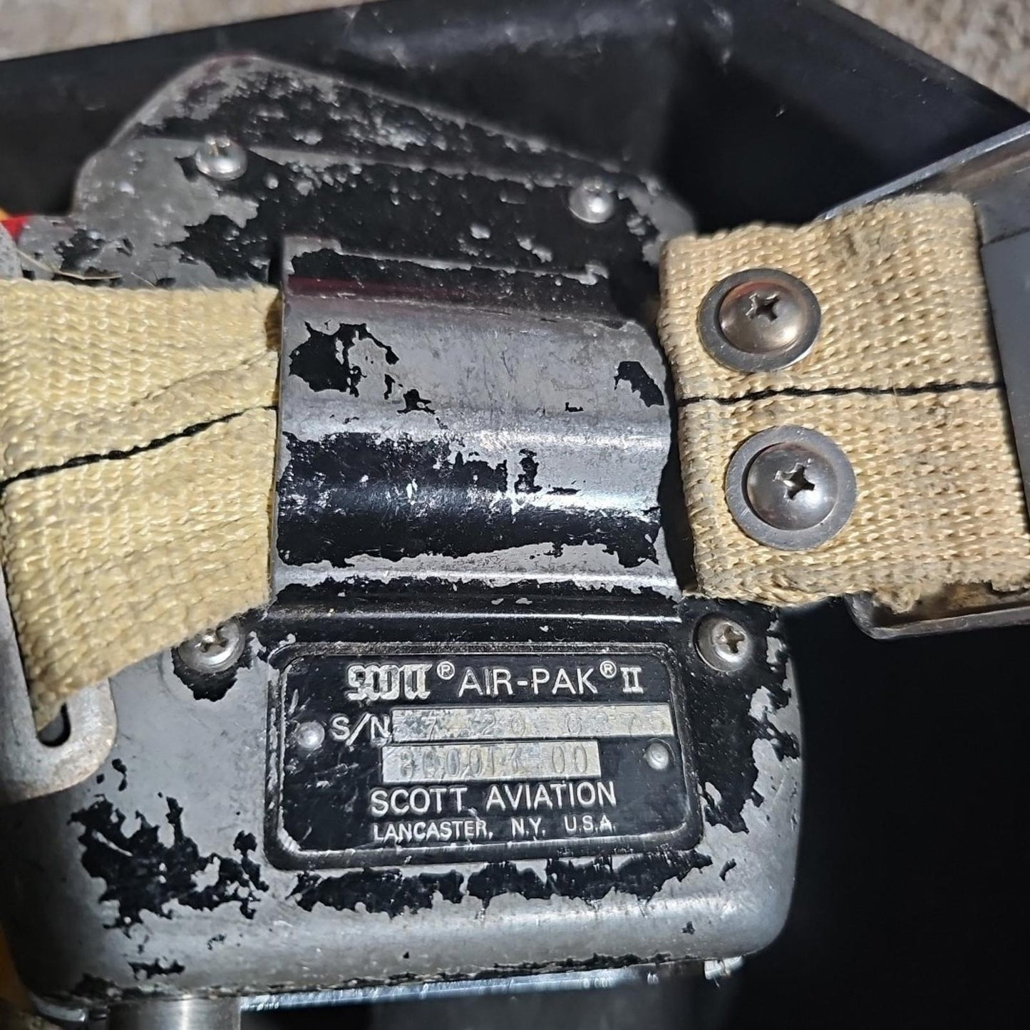 scott air pak II Pressur Pak II USA MADE Holds Air DECOMMISSIONED FIRE GEAR