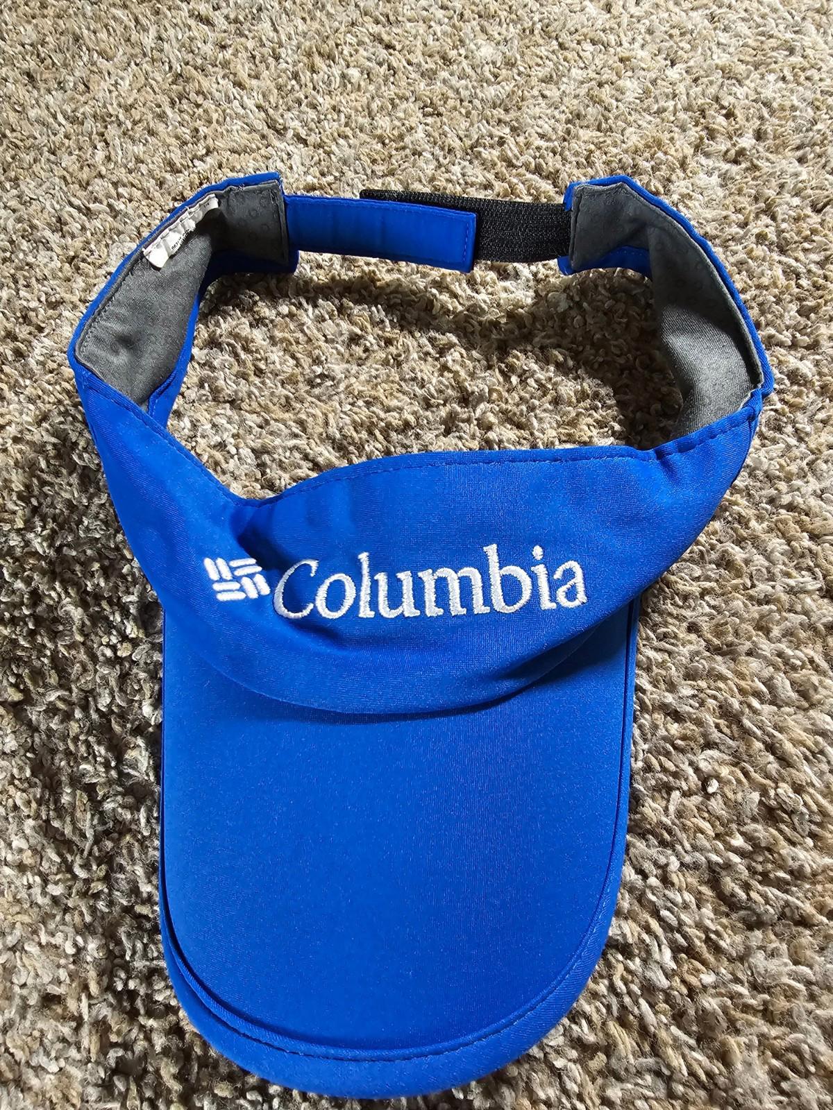 Columbia Visor Hat Mens Golf One Size Cap Blue Beach Outdoor