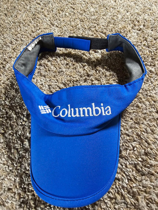 Columbia Visor Hat Mens Golf One Size Cap Blue Beach Outdoor
