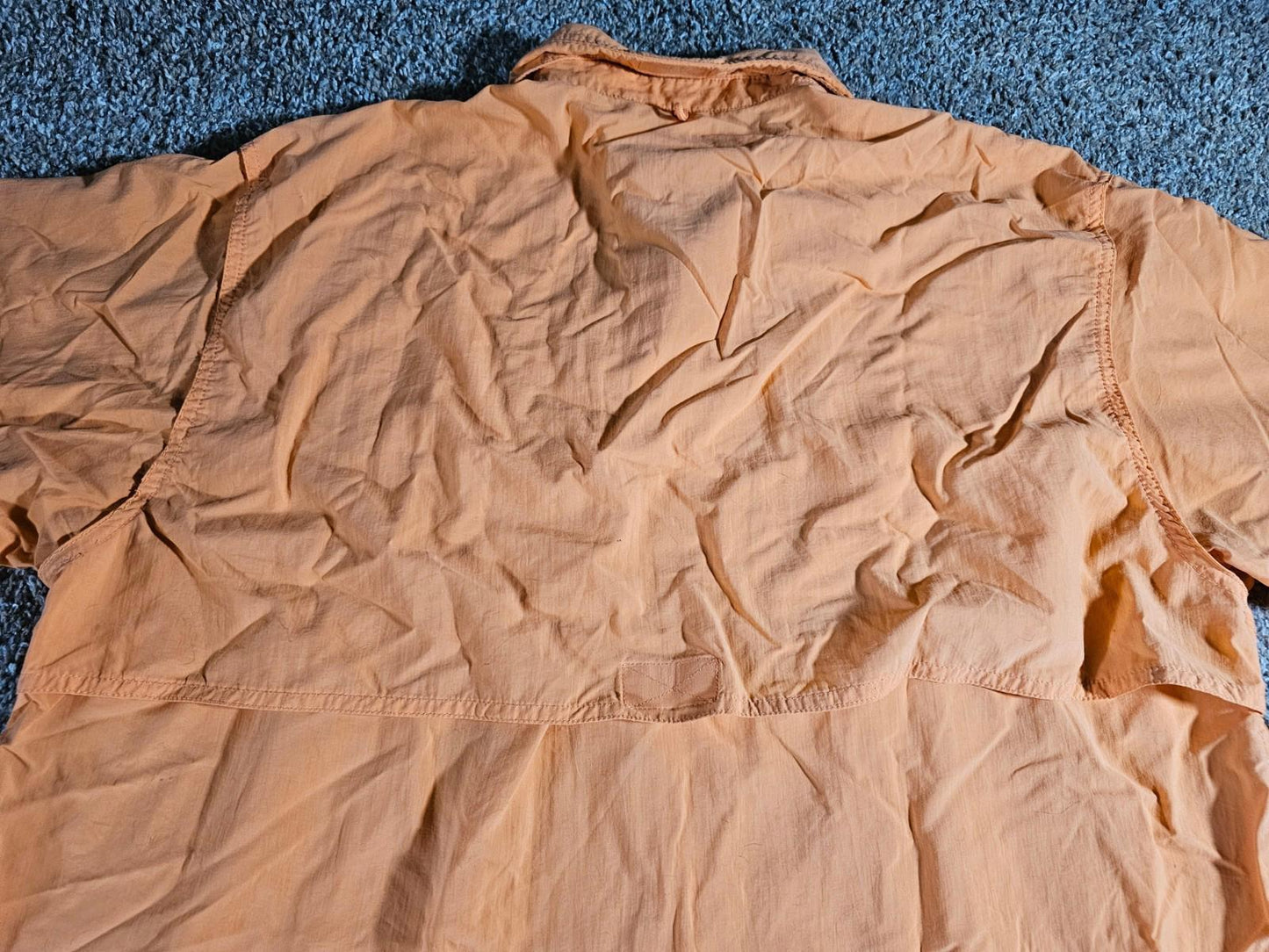 Bimini Bay Outfitters XL Orange Short Sleeve Fishing Shirt