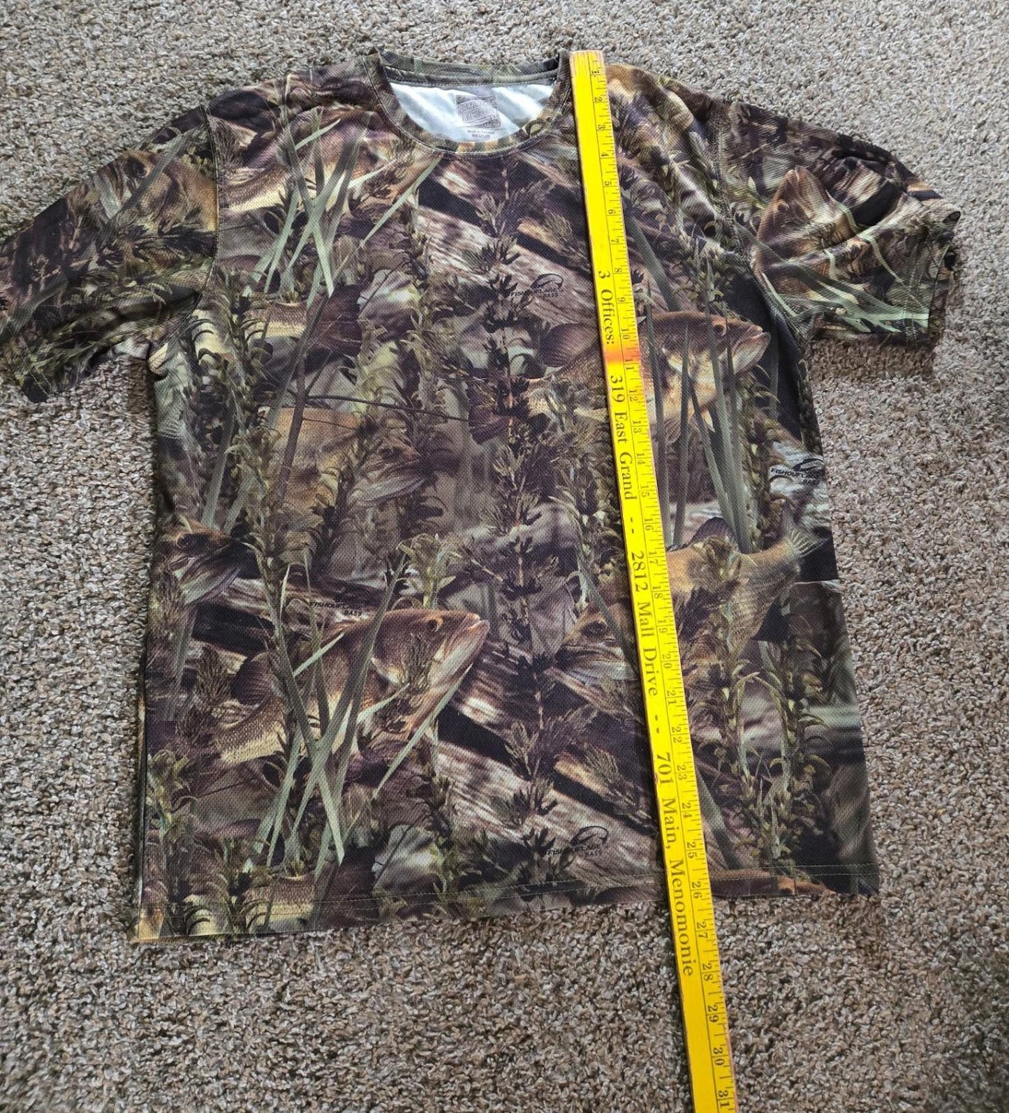 Paramount Outdoors Fish Camo Jersey Shirt Medium