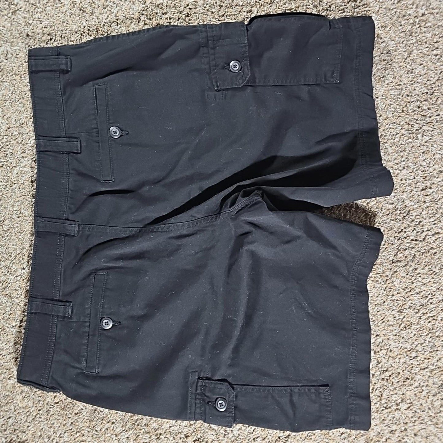 St Johns Bay Sz 40 Black Cargo Shorts
