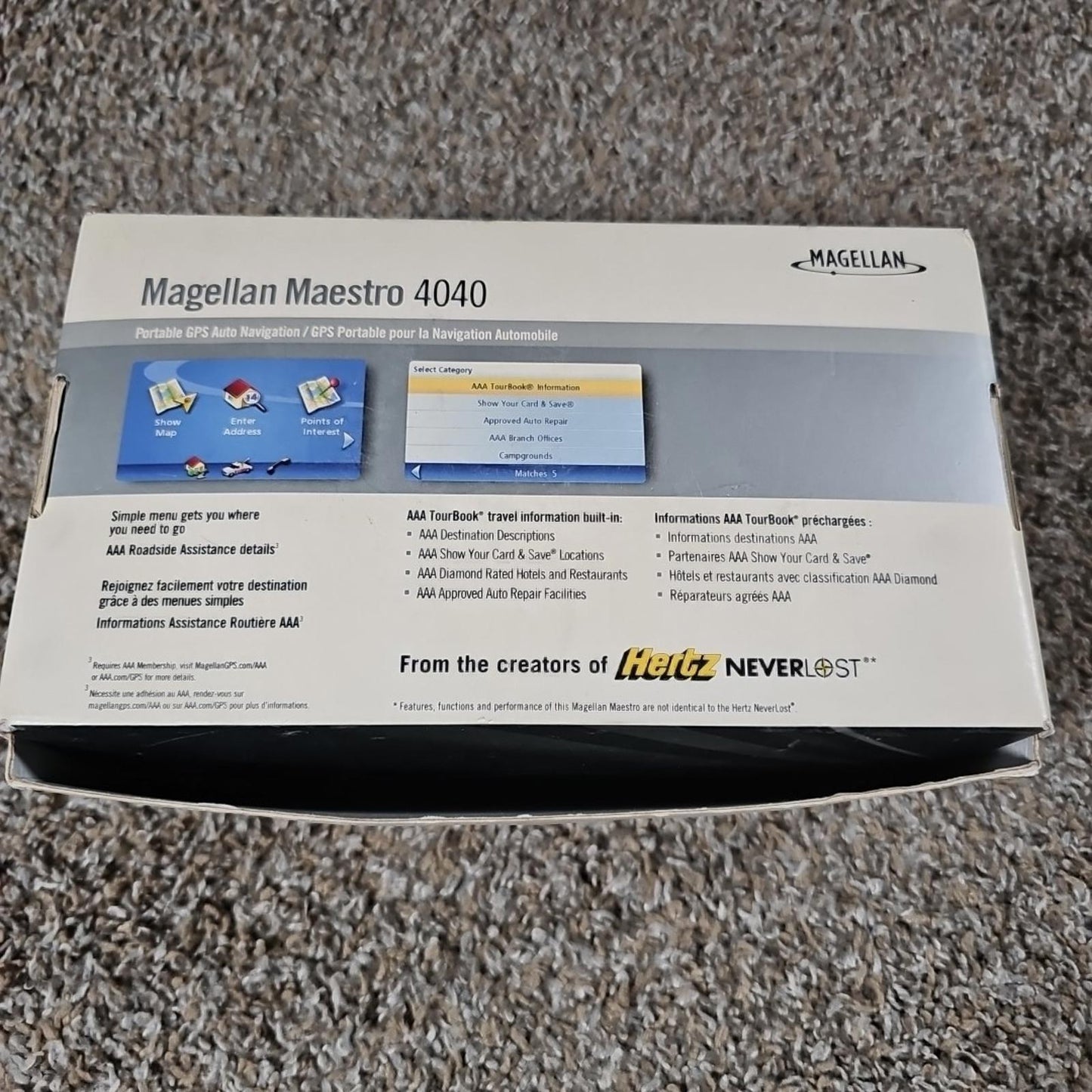 Magellan Maestro 4040 Automotive w/Box, Mount, and Accessories Bundle