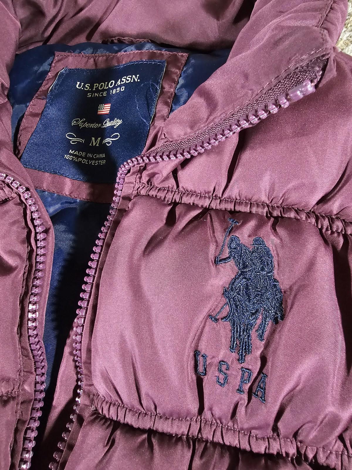 Uspa U.S. Polo purple puffer vest M