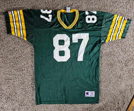 Green Bay Packers Robert Brooks #87 Champion Jersey Mens 48