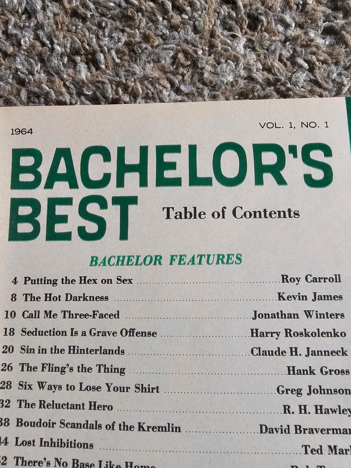 Bachelors Best magazine 1964 vol 1 no 1 VERY RARE