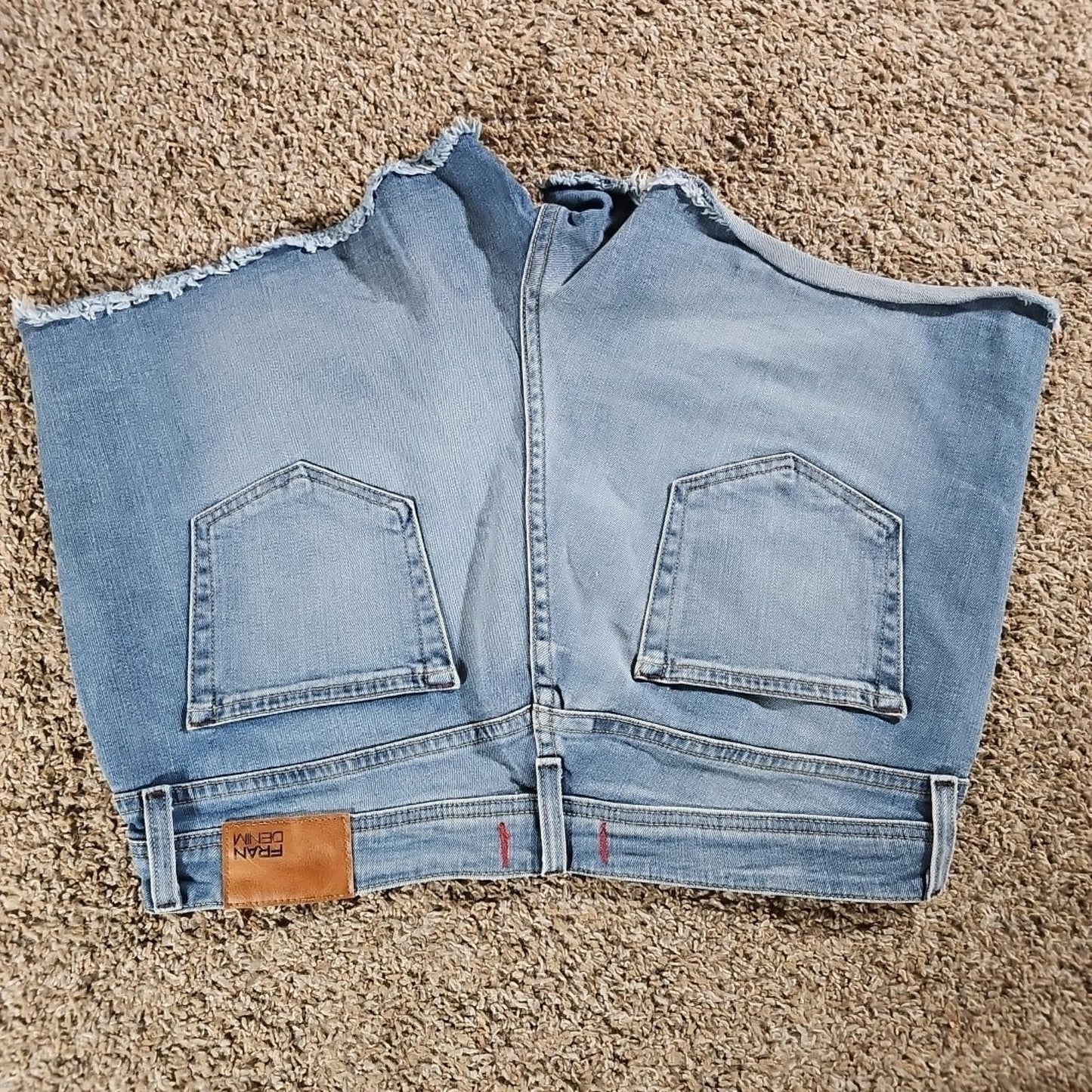 Fran Denim Ruby Sz 30 Cutoff Jean Shorts USA MADE