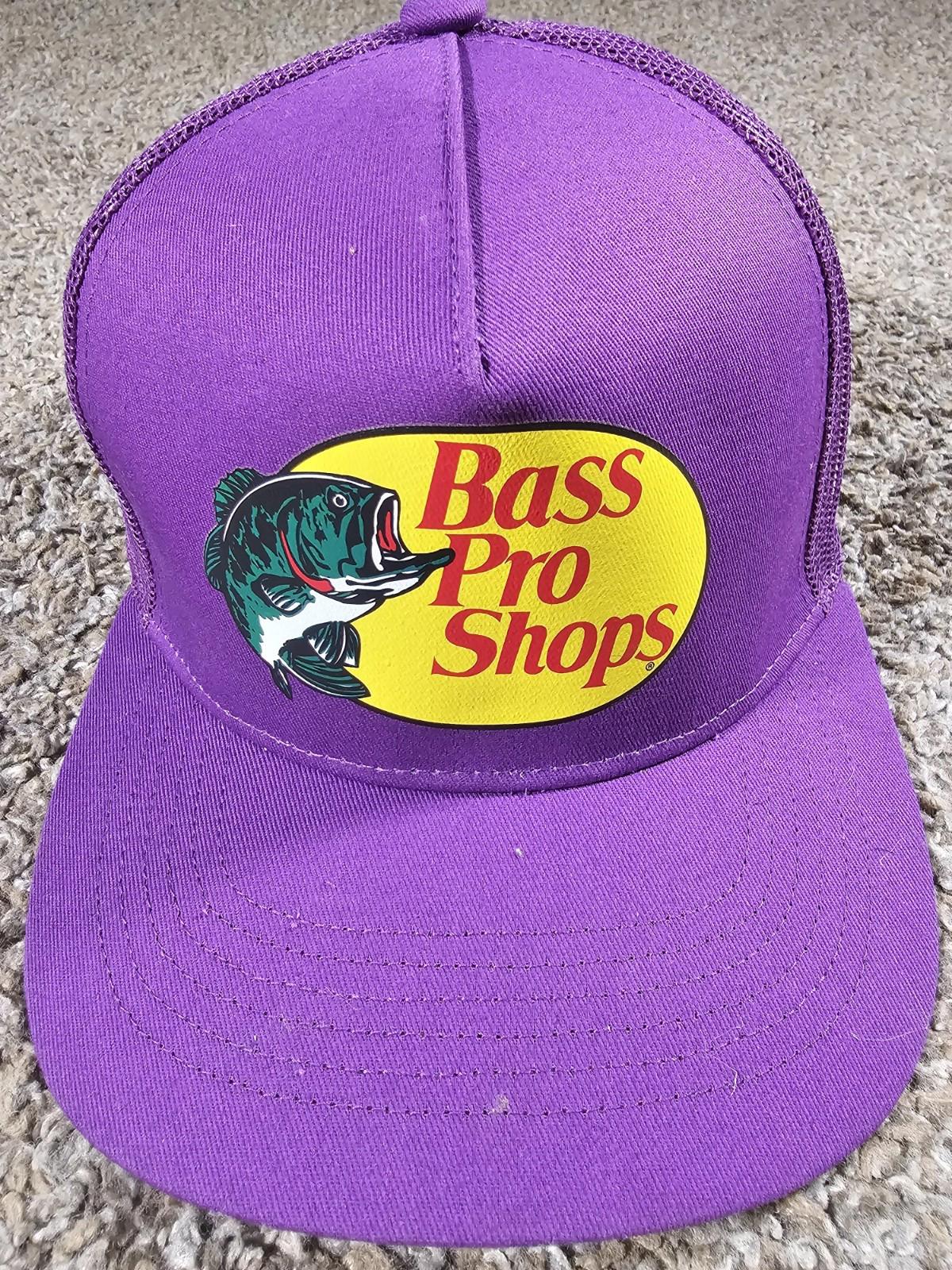 Bass Pro Shop trucker snapback hat Purple