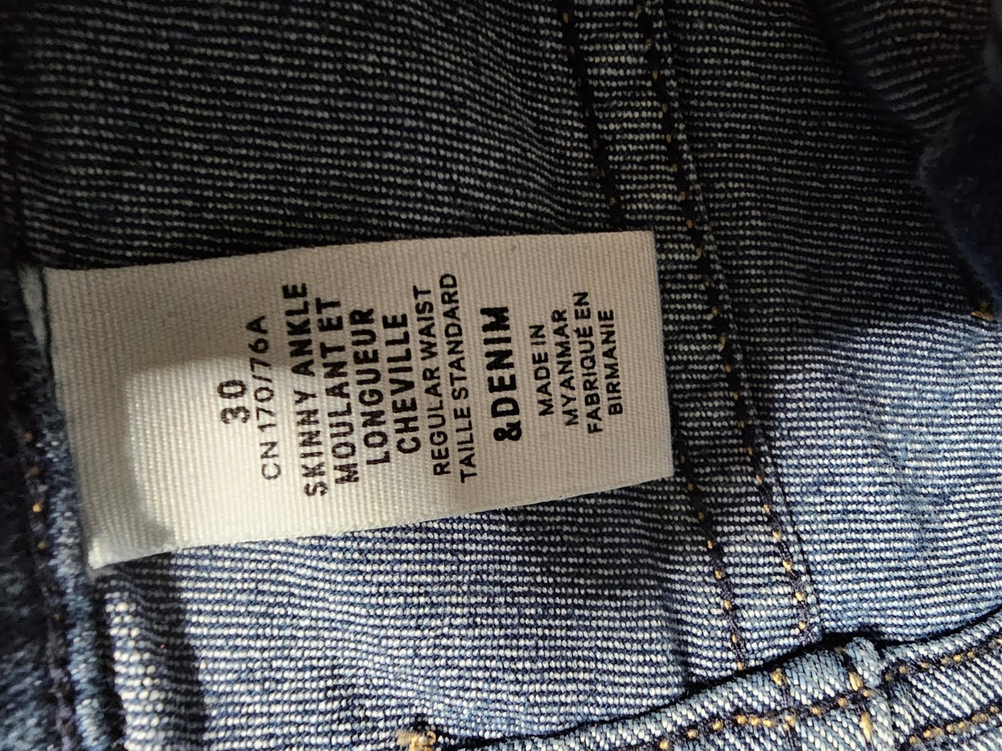 &Denim by H&M Women Slim Jeans Size 30 Skinny Ankle