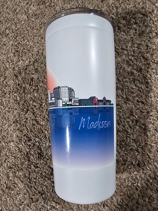 Madison WI Skyline Coffee Mug Traveling Tumbler