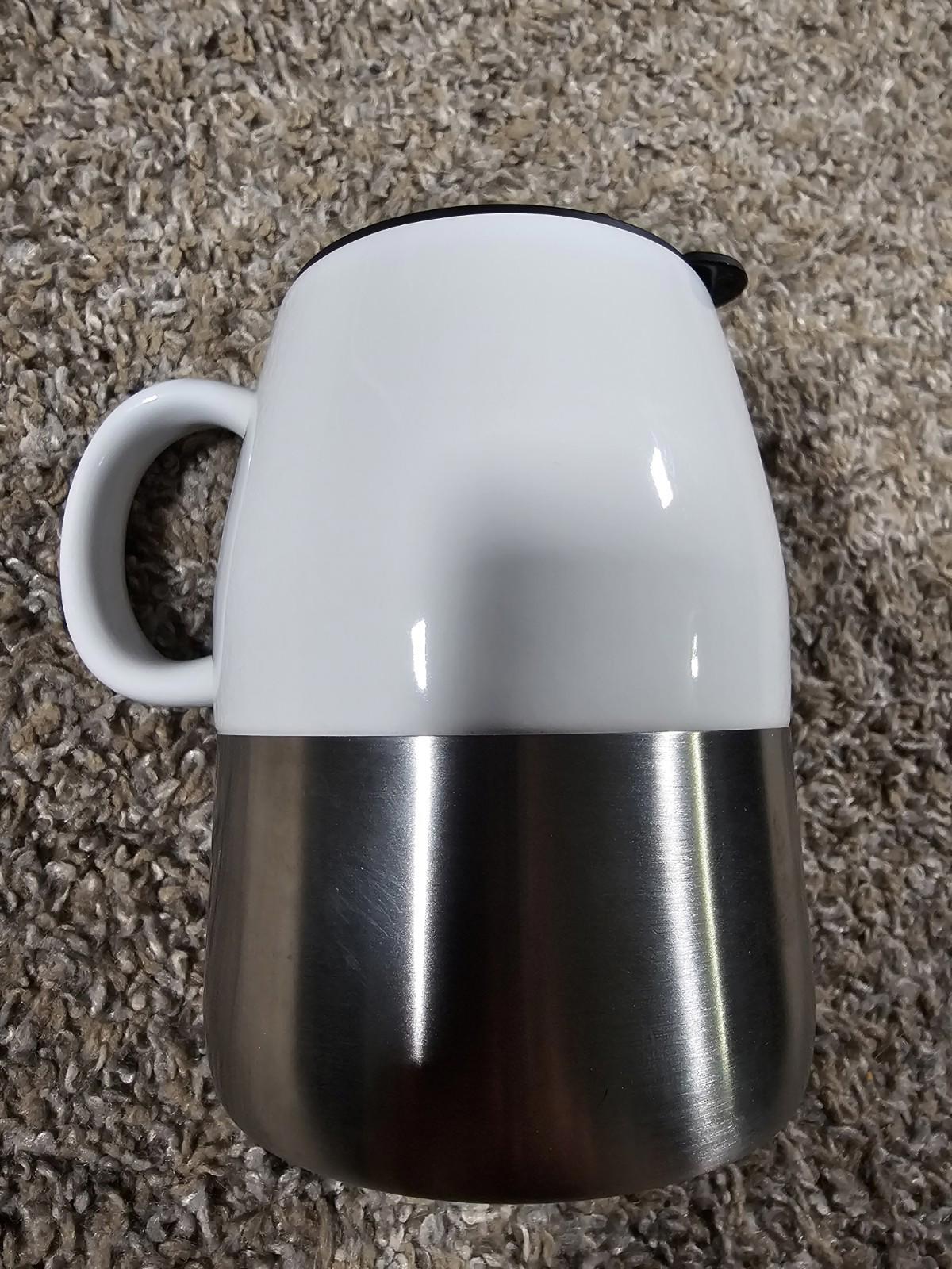 Crown of Life Christian Academy White Coffee Mug Etched Metal Band