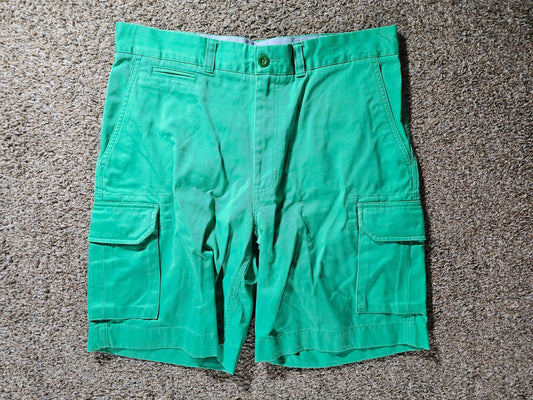 Lands End Cargo Shorts Size 35 Green