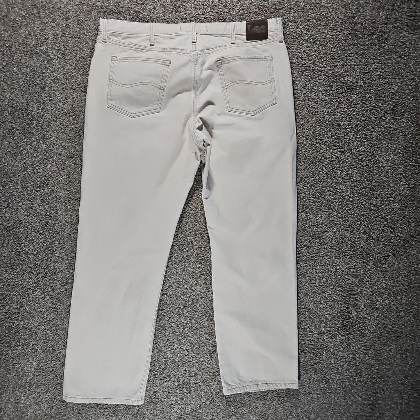 Lee Regular Fit 42x32 Beige Jeans