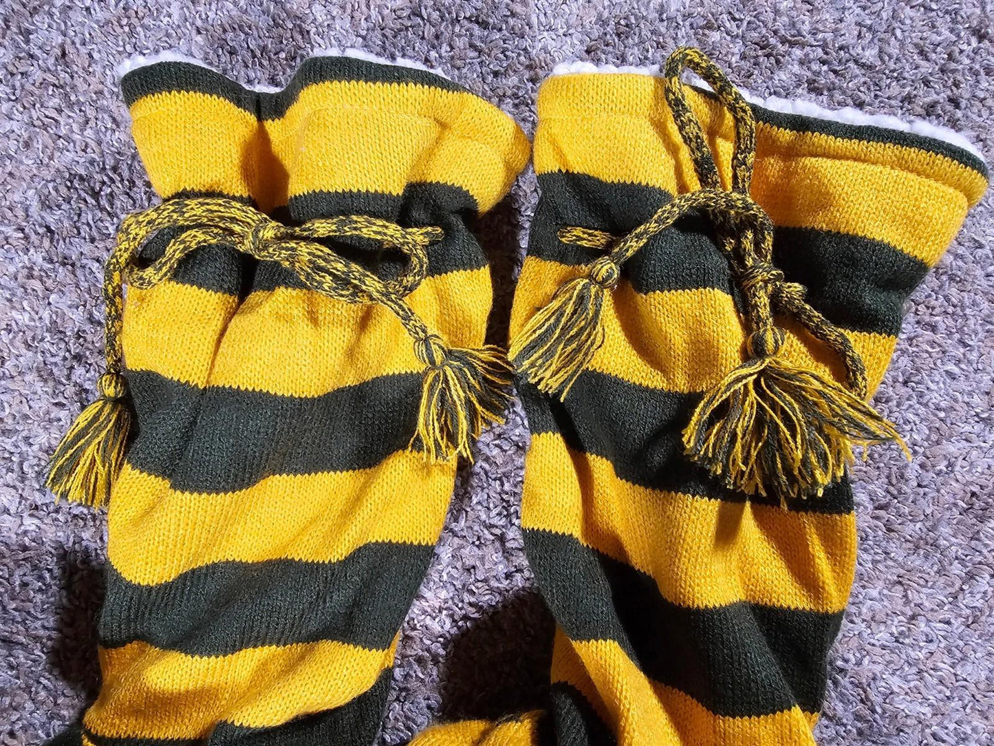 Original MUK LUKS Green & Gold Boot Slippers L(9-10) Packers