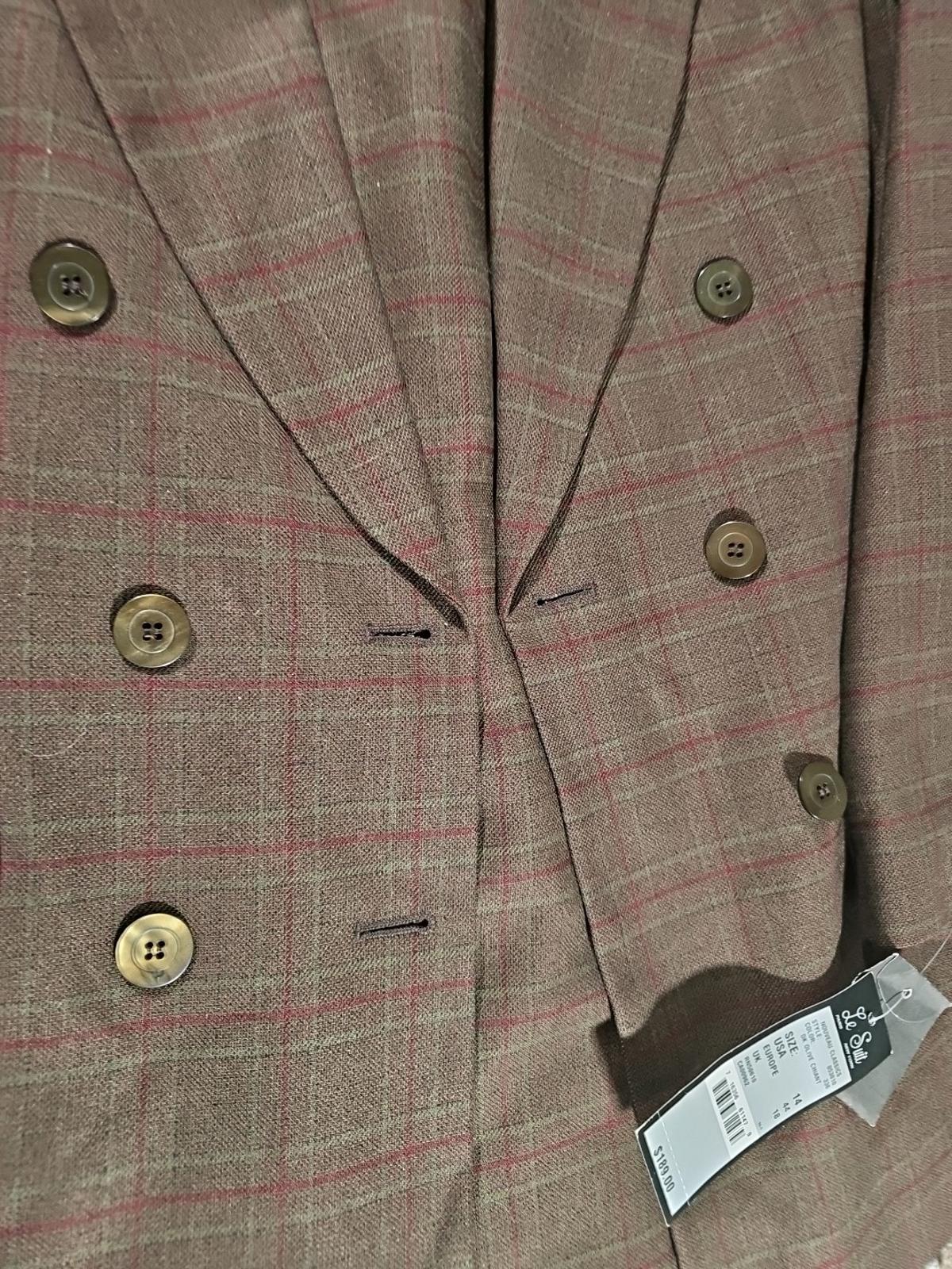 le suit nouveau classics dark olive chiant Sz 14 NWT 2pc Skirt Suit