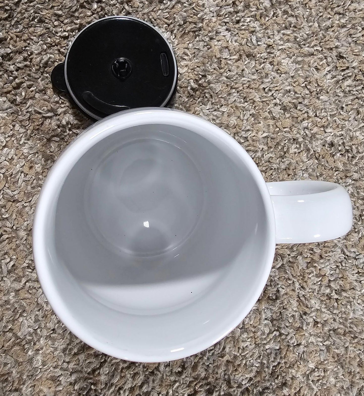 Crown of Life Christian Academy White Coffee Mug Etched Metal Band