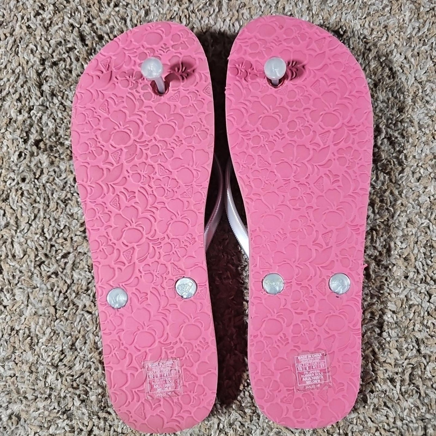 Roxy Mellon III Sz 10 UK8 Flip Flop Sandals