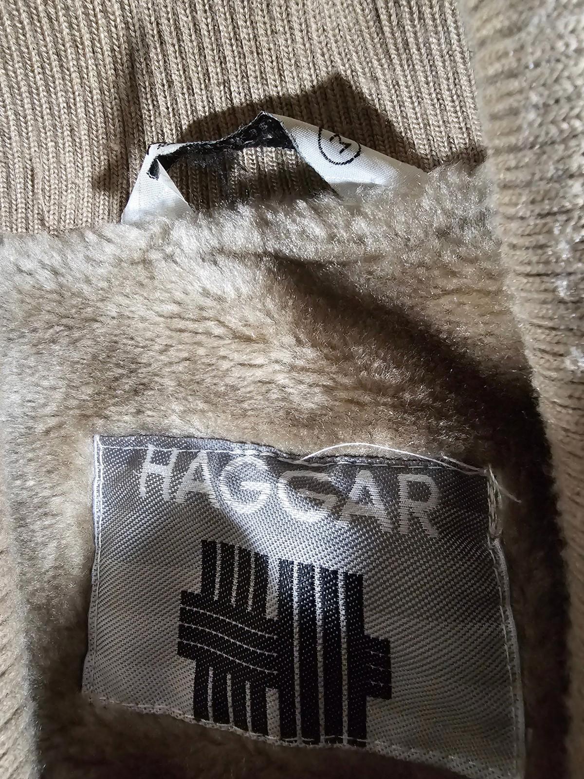 Haggar Full-Zip Camden Jacket Mens Medium Faux Fur Lining