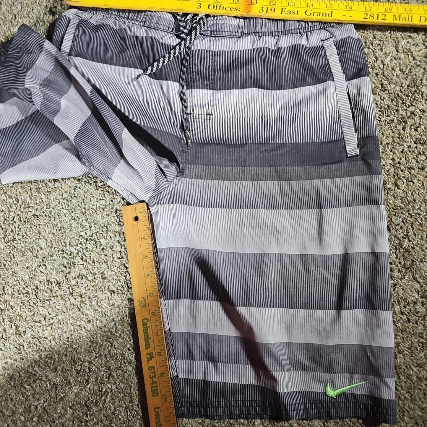 Nike Hybrid Board Swim Shorts Small Gray