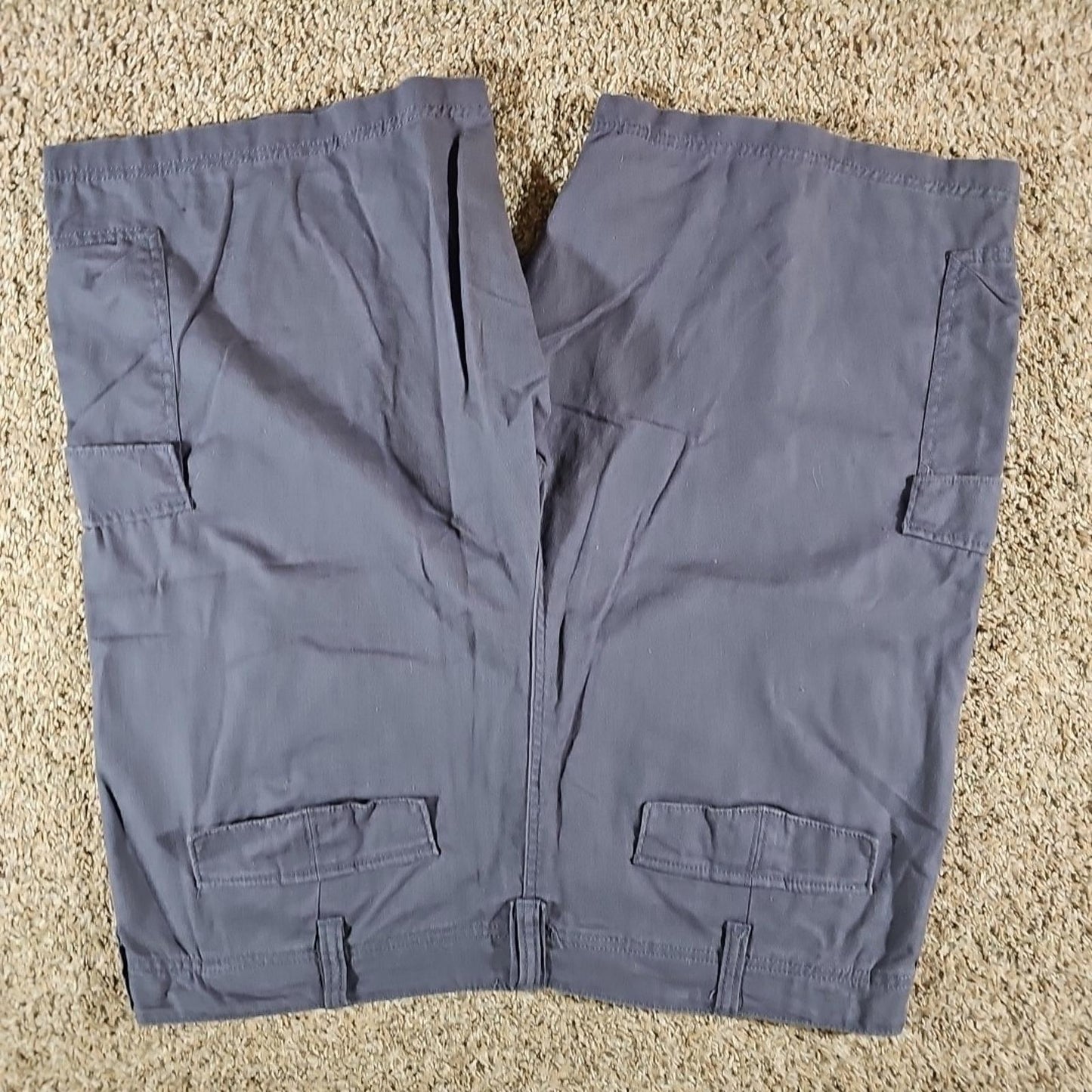 Marc Anthony Sz 40 Linen Blue Gray Shorts
