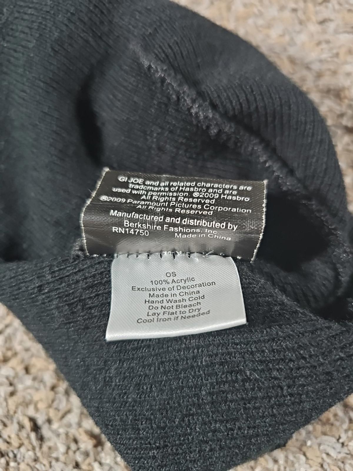G.I. JOE The Rise Of Cobra Winter Beanie Hat 2009 Paramount