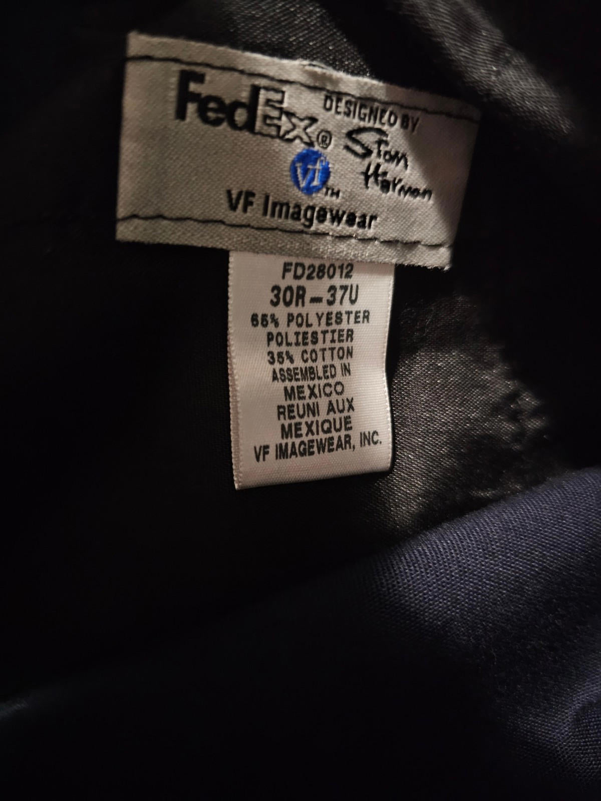 FedEx Stan Herman VF Imagewear Cargo Pants Mens 30R-37U