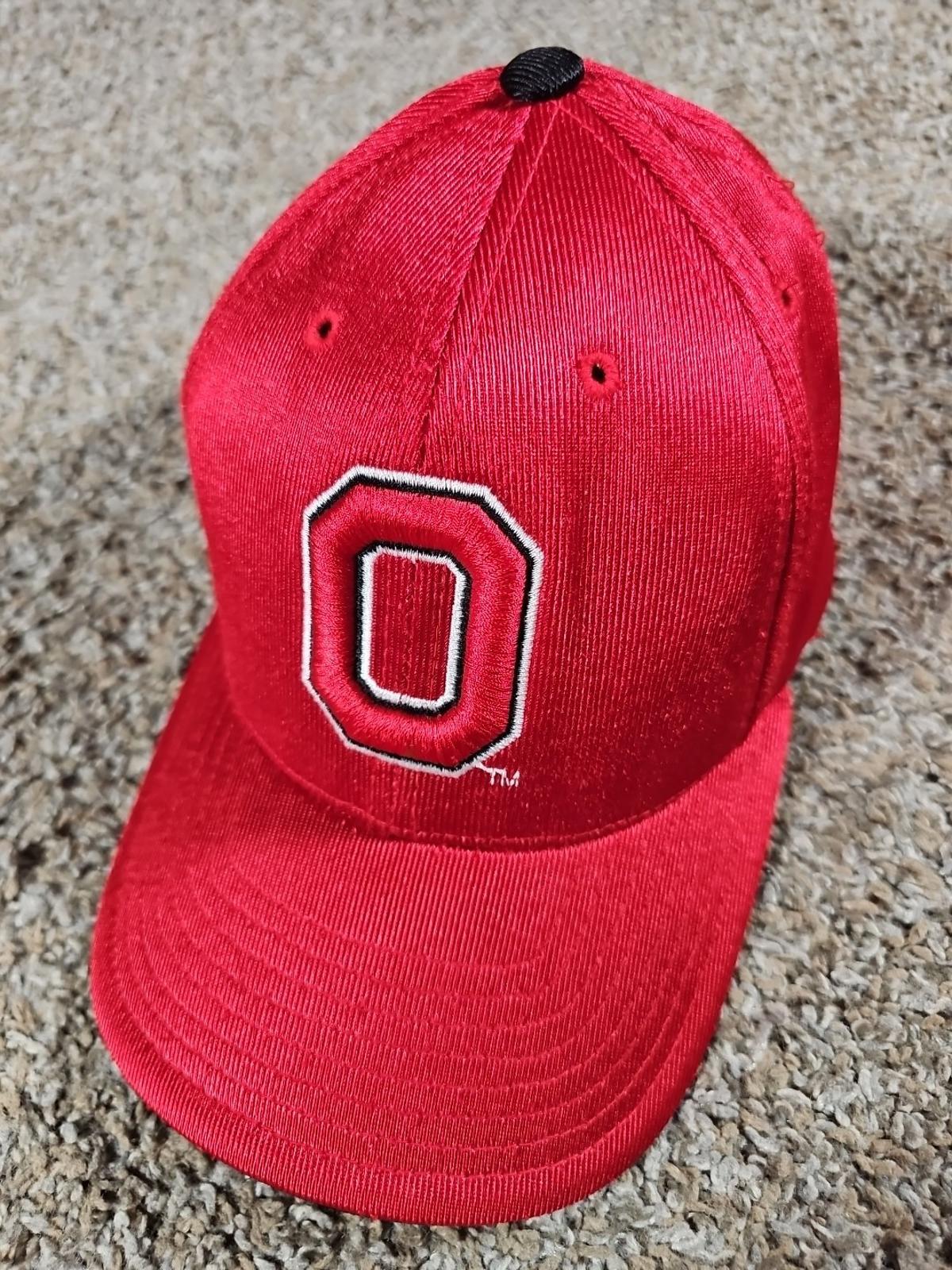 OHIO STATE BUCKEYES Hat Adjustable Strapback Embroidered Red