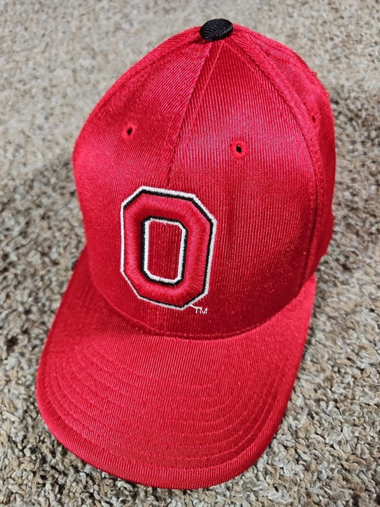 OHIO STATE BUCKEYES Hat Adjustable Strapback Embroidered Red