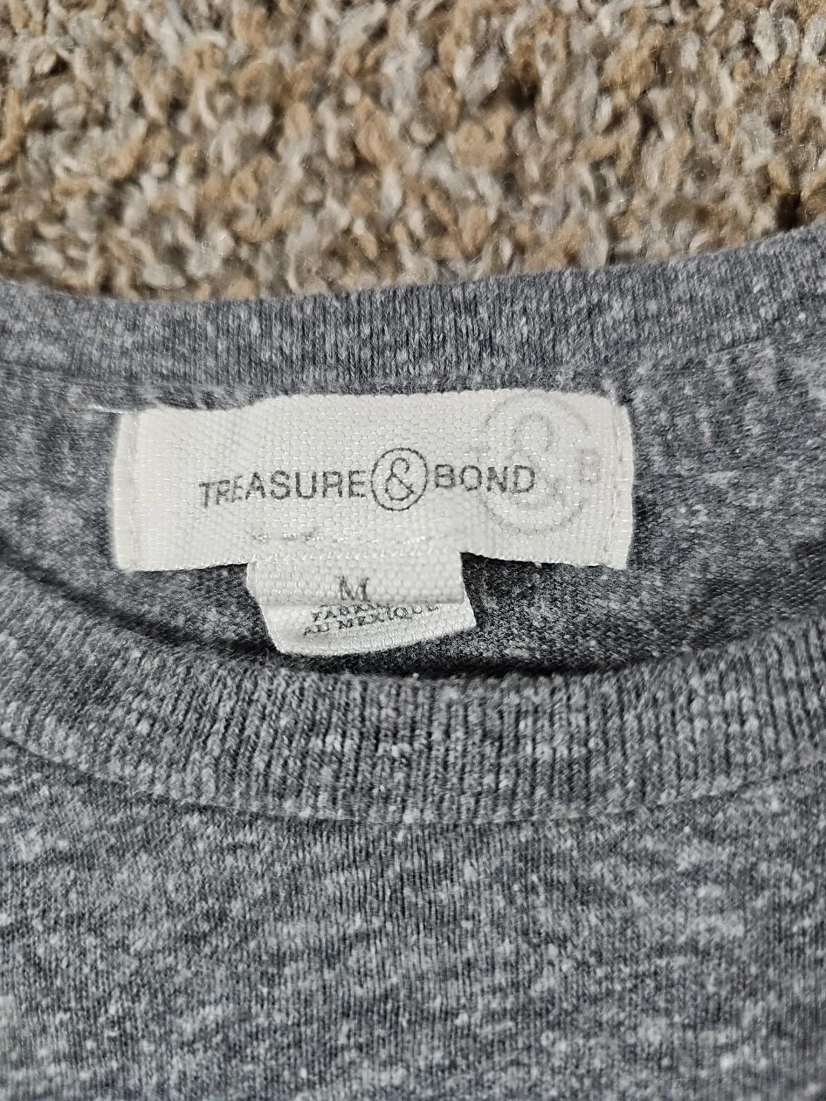 Treasure & Bond Flyer Track gray Tshirt Medium