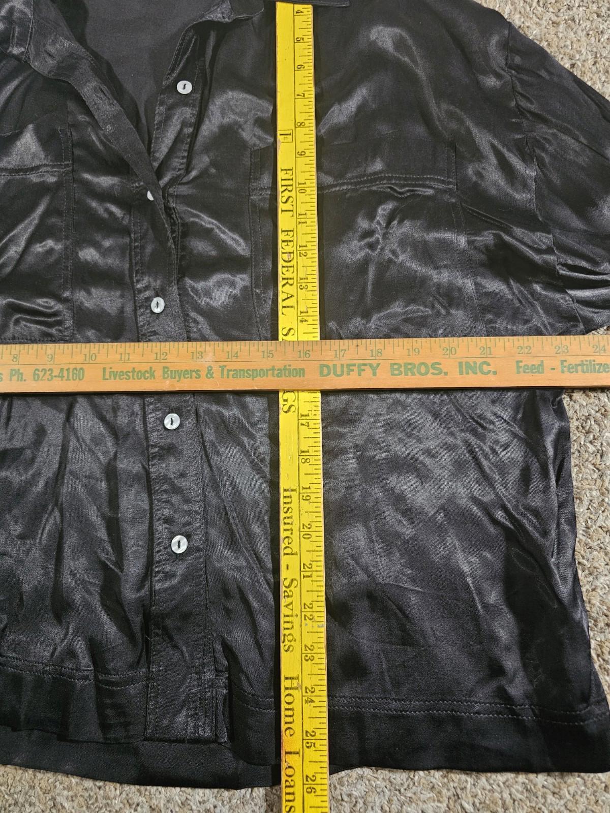 Topshop US10 Black Button up