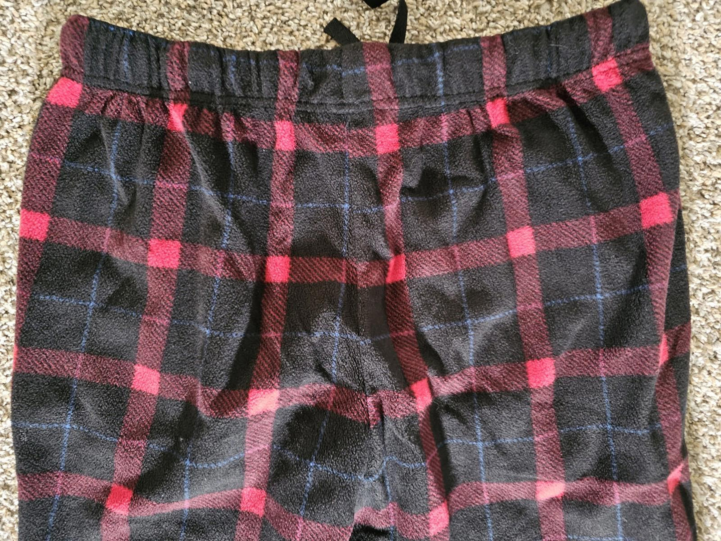 AVALANCHE Outdoors Red Black Plaid Flannel Lounge Pants drawstring