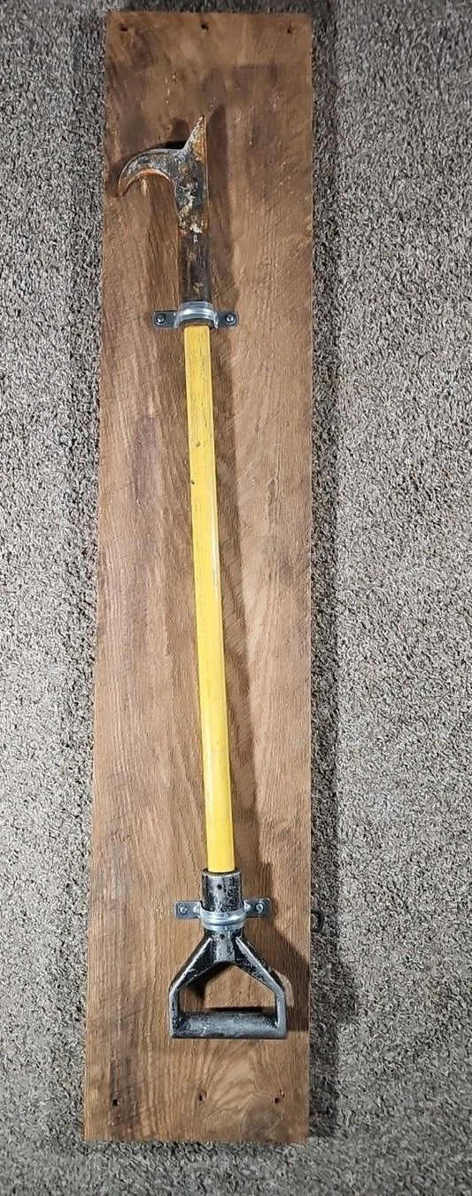 Pike Poles Fire Fighting Poker Tool Framed On Old Barn Board