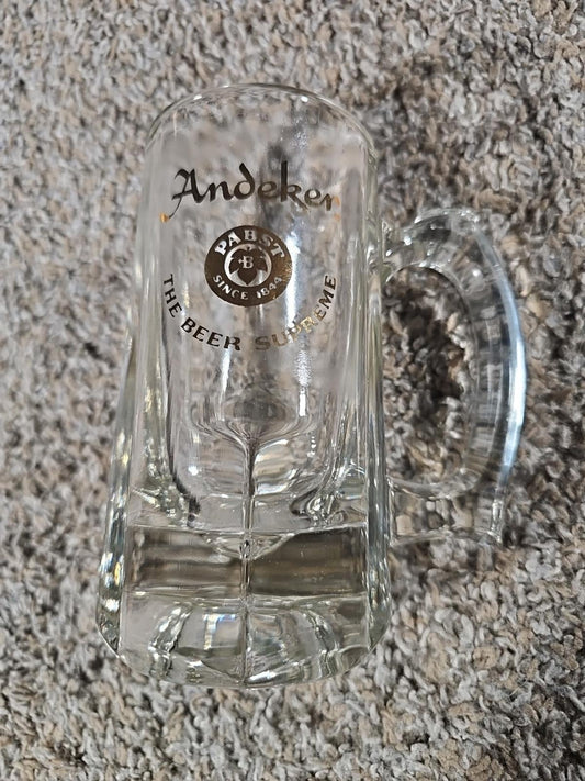 Andeker - the Beer Supreme - glass beer mug - Pabst