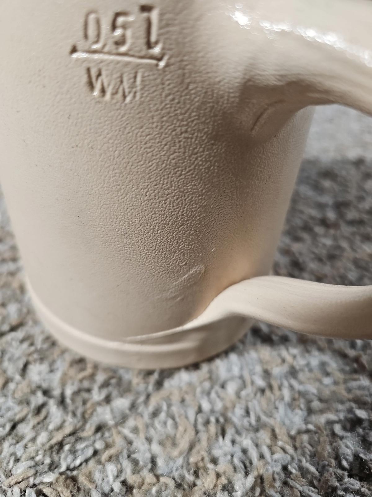 HB Beer Stein Cup Mug Hofbrauhaus Munchen Stoneware Ceramic Vintage 0.5L