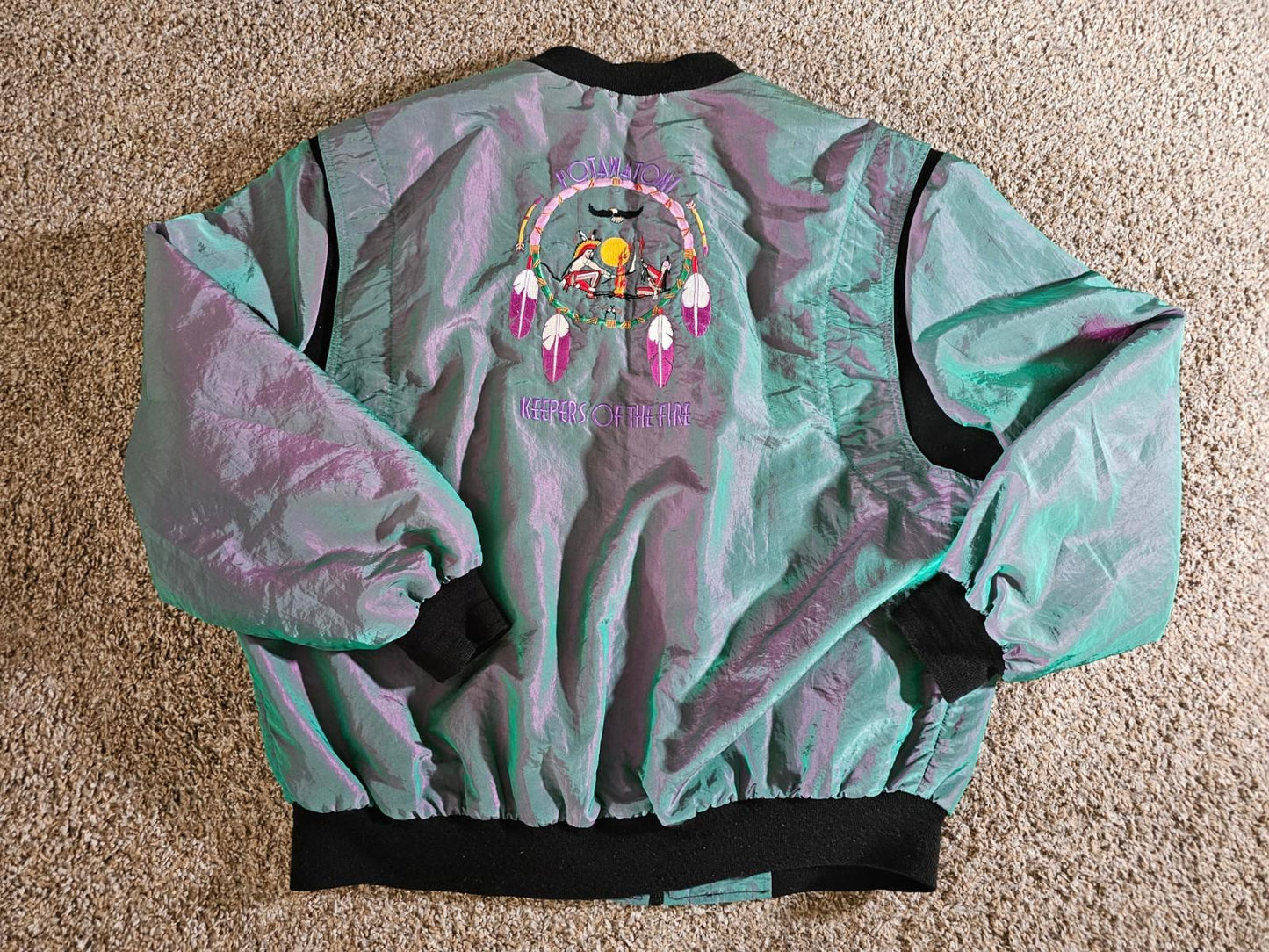 Potawatomi Casino Keepers of the Fire iridescent Girard jacket XXXL