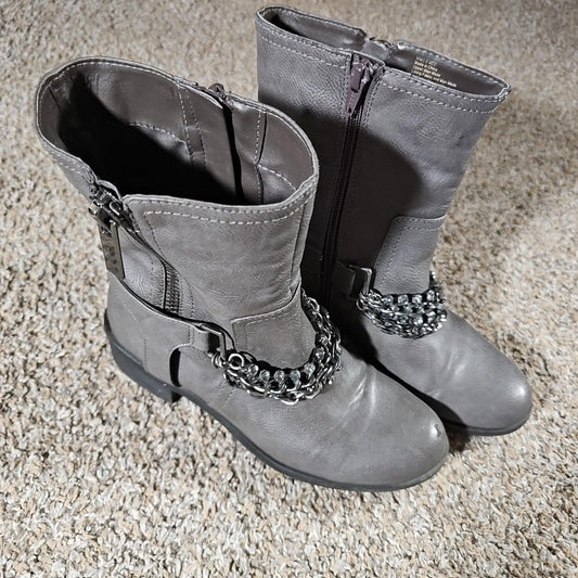 Kohls Marnismoke Boots Womens Sz 6 Chained Zipper Sides