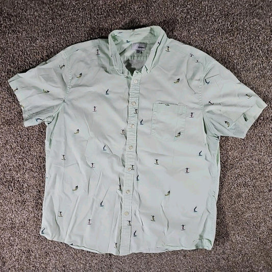 Sonoma Men's XL Surfer Polo Style Button Down Shirt