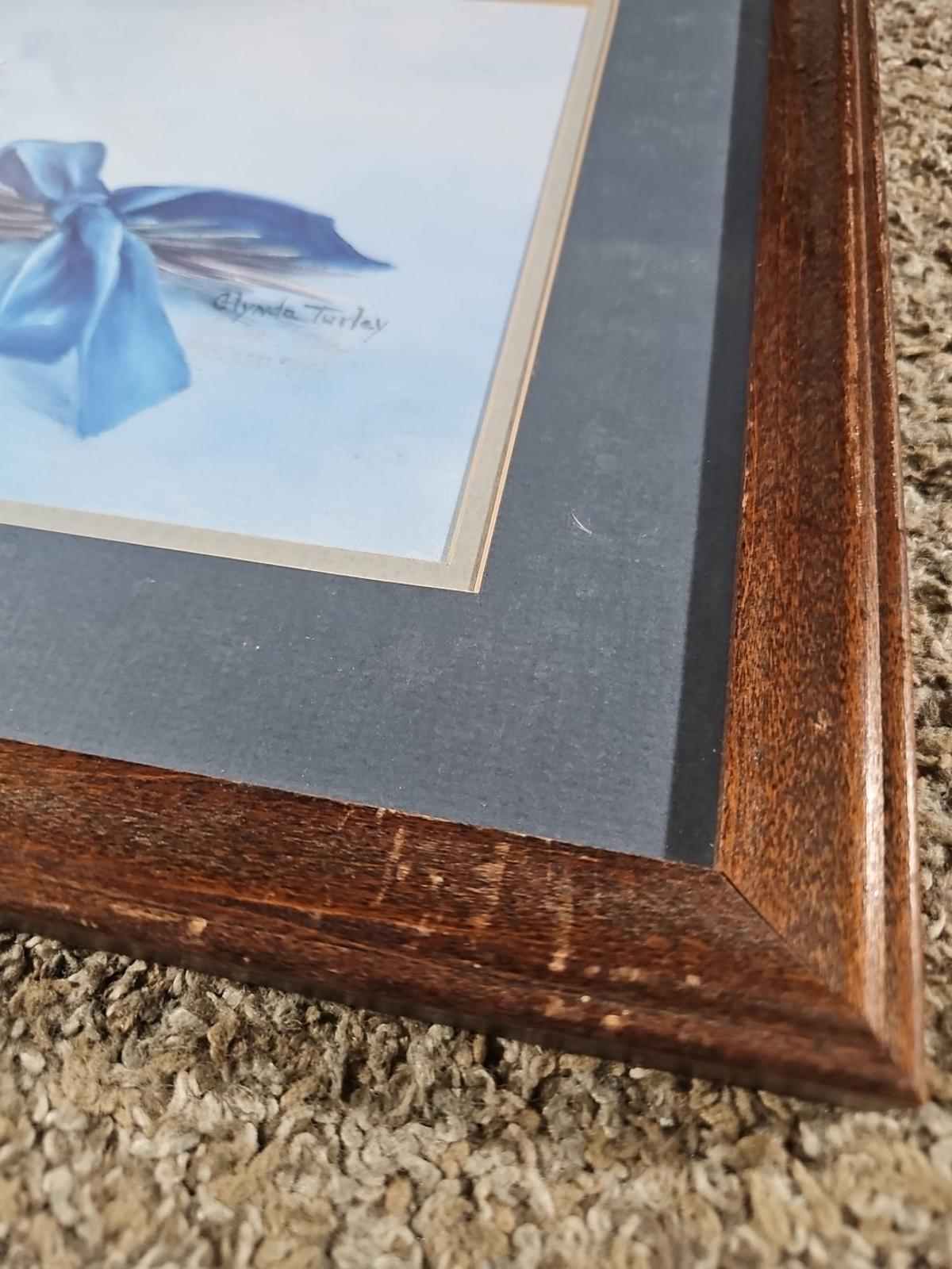 Framed Glynda Turley “Blue Bouquet” 975/3000 1987 Signed & Numbered Floral Print
