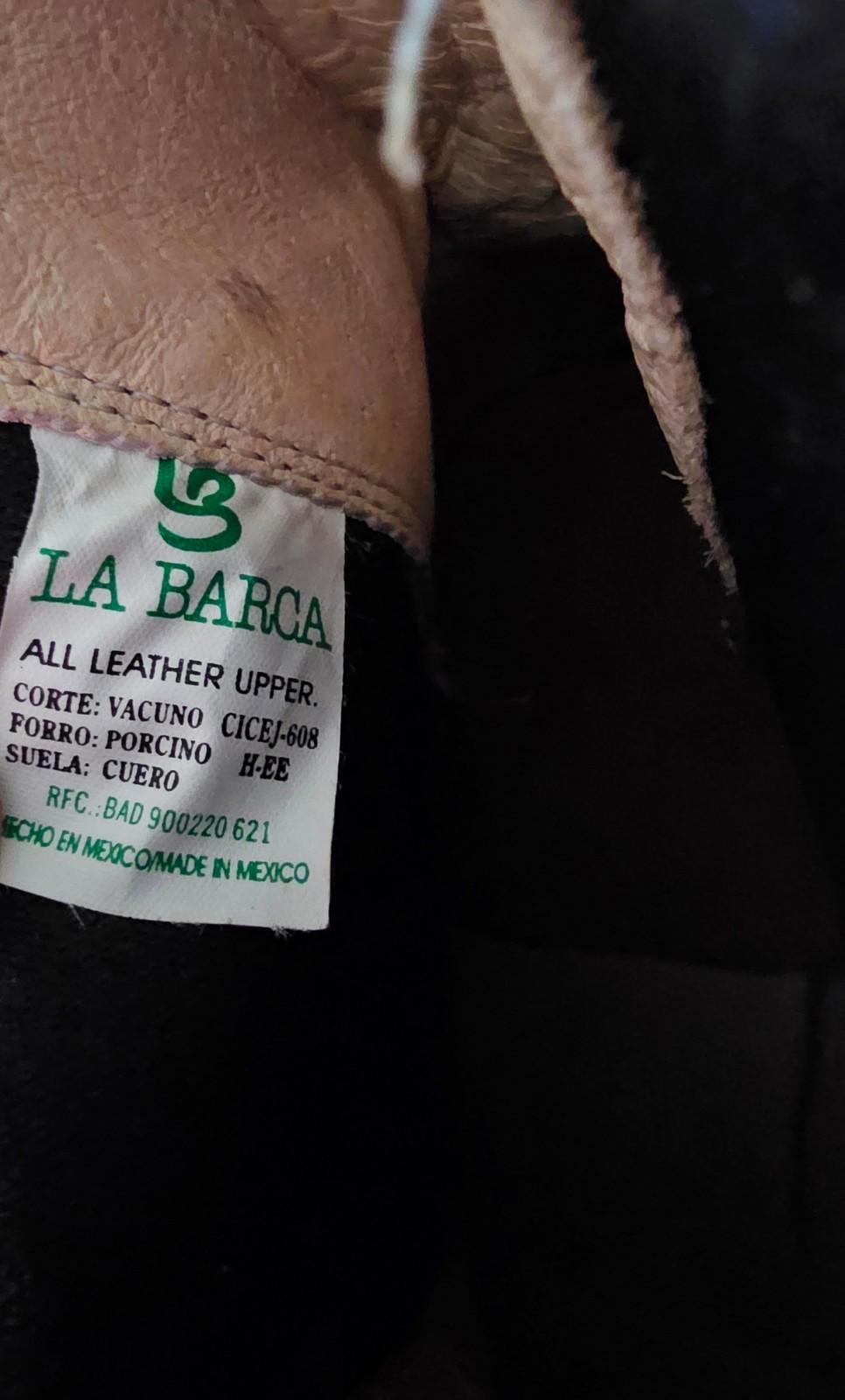 La Barca Boots leather women's 9 Brown western ankle coastal cowgirl
