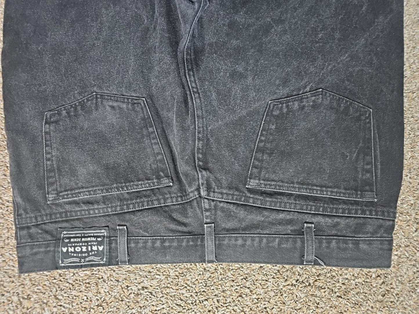Arizona Premium Denim Relaxed Black Jeans Approx 40x32
