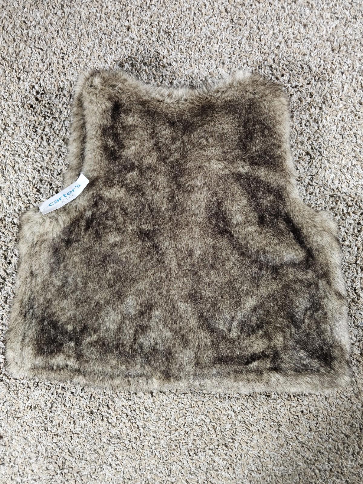 Carter's Kid 12 Faux Fur Vest NWT