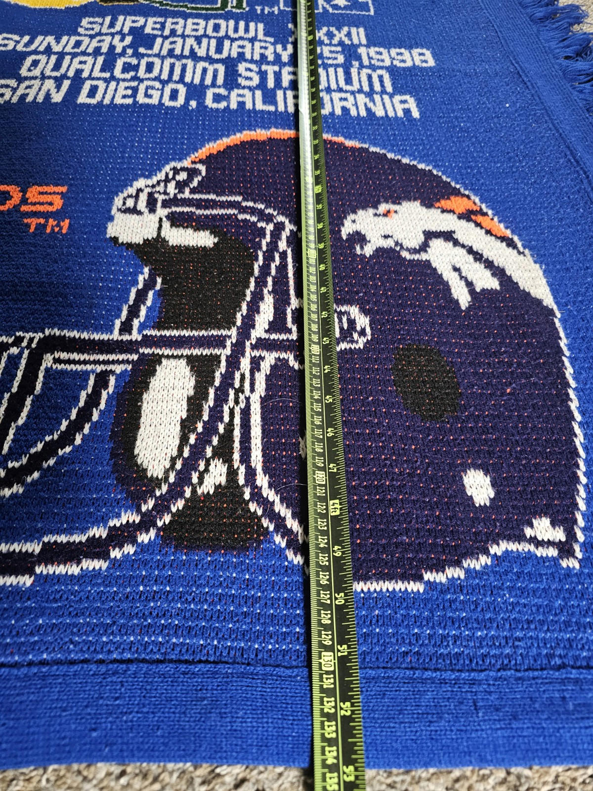 3 Strikes Packers Broncos super bowl 32 tapestry throw