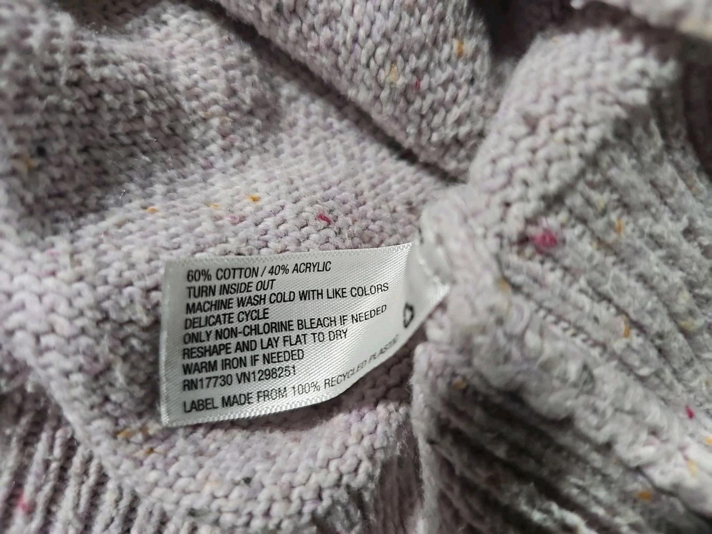 Universal Threads 3 Button Cardigan Sweater Purple Pink L