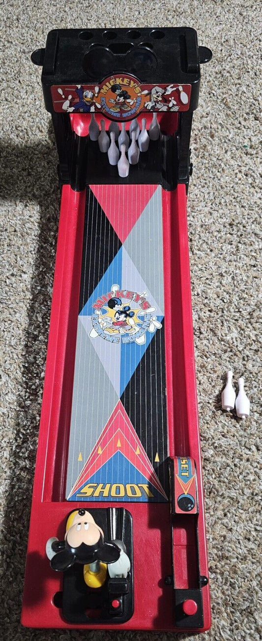 Disney Mickey's extreme bowling Tabletop Game Extra Pins TESTED WORKS