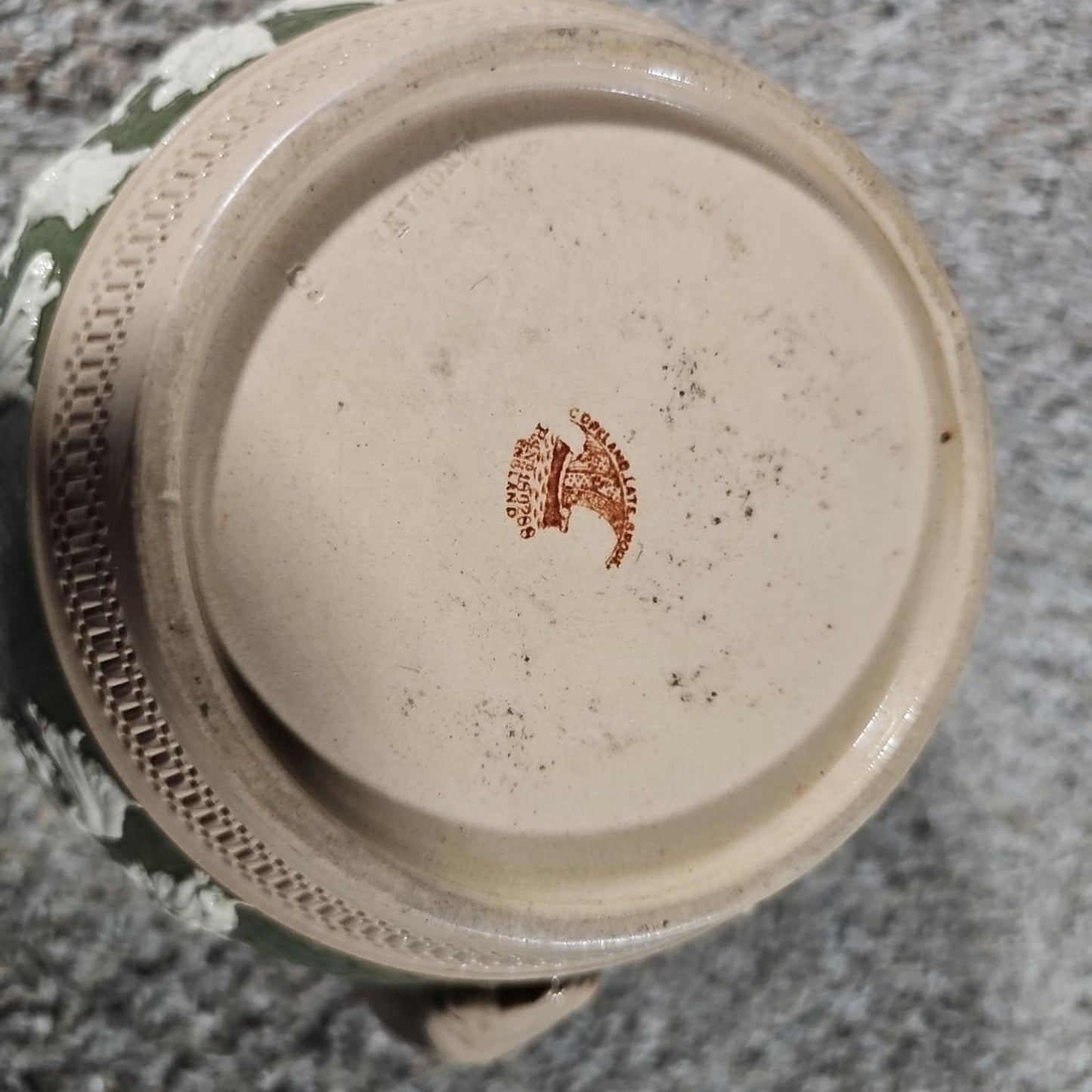 copeland late spode Green Jug Made In England