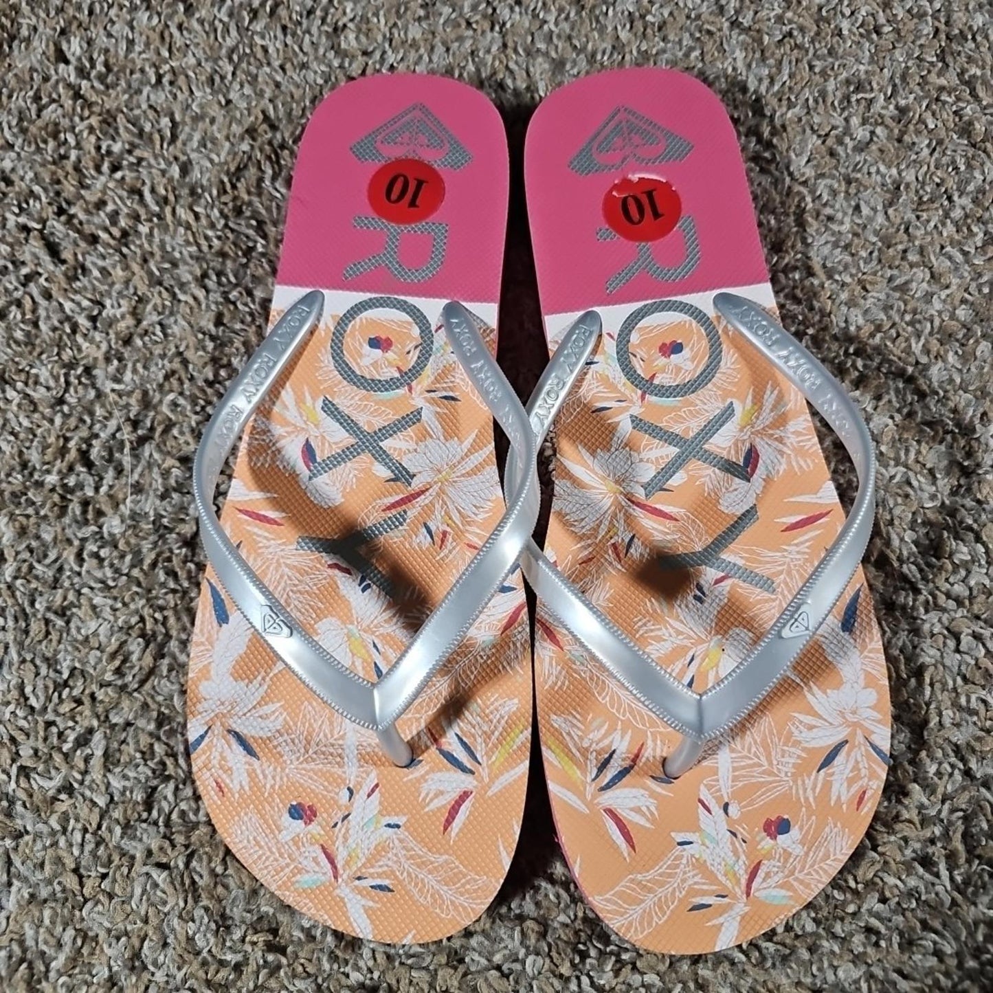 Roxy Mellon III Sz 10 UK8 Flip Flop Sandals