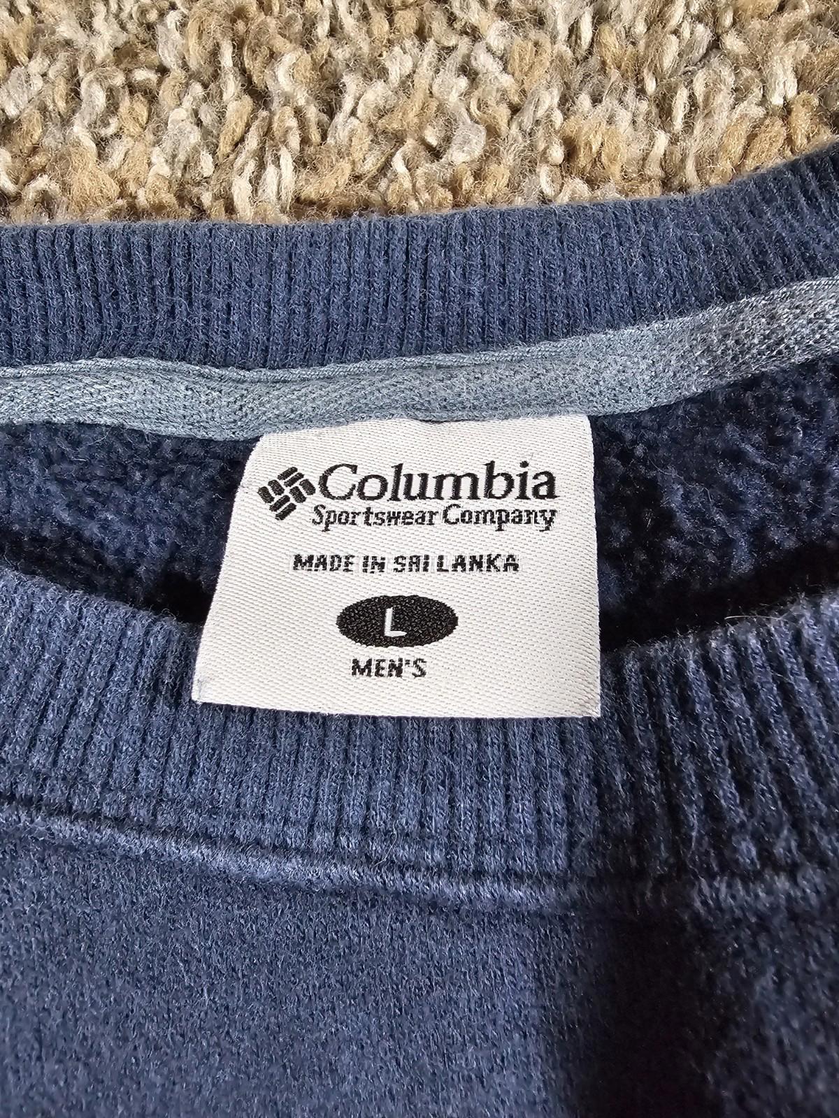 Columbia Mens Sweater Blue Sz L Casual Pullover Long Sleeve