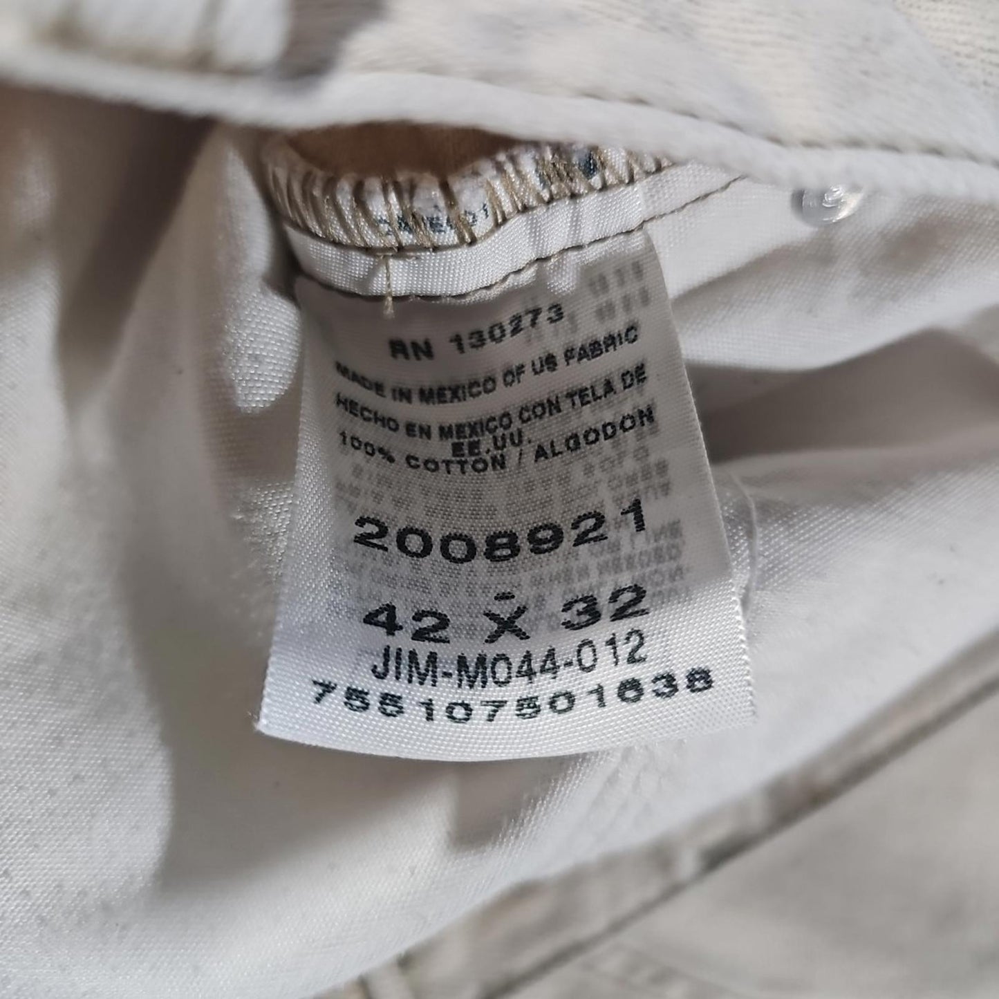 Lee Regular Fit 42x32 Beige Jeans