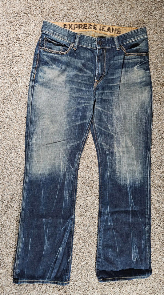 EXPRESS JEANS Low Rise Bootcut 34x34(32.5)